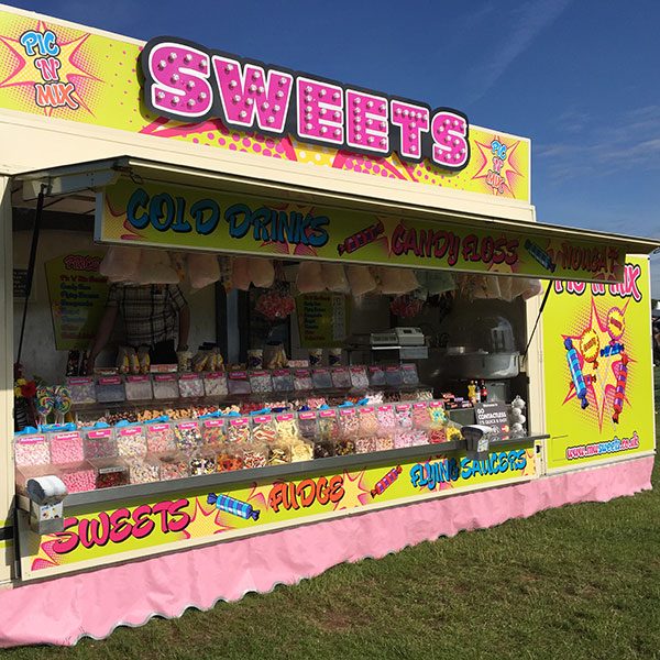 Mobile confectionery sweets unit